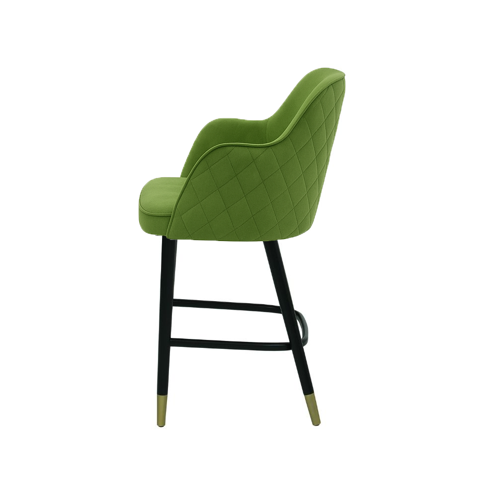 Scaun bar catifea VERDE | model PINO X