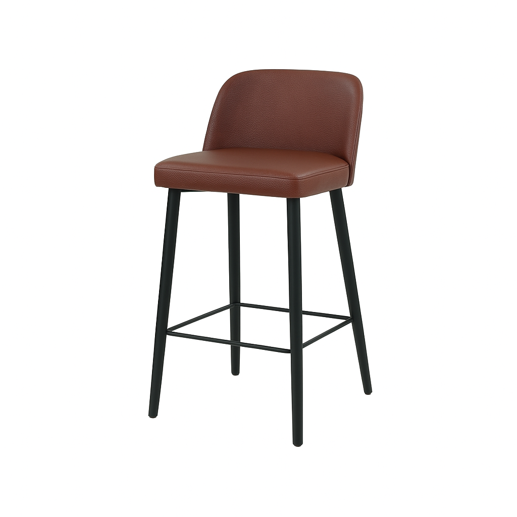 Scaun bar piele VERDE | model IVA