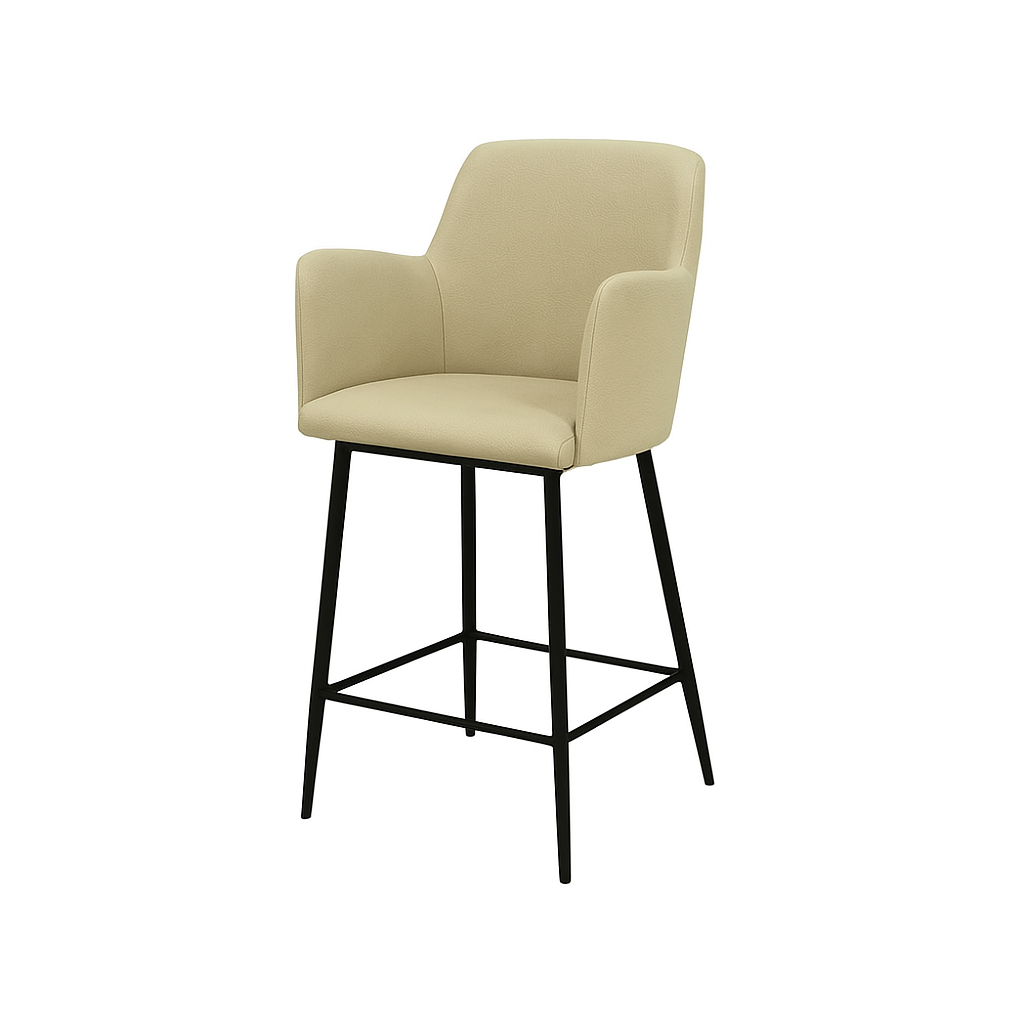 Scaun bar piele BEJ | model SIGMA