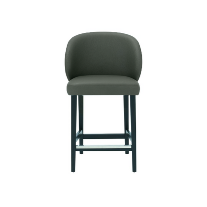 Scaun bar piele naturala VERDE | model CAPRICE