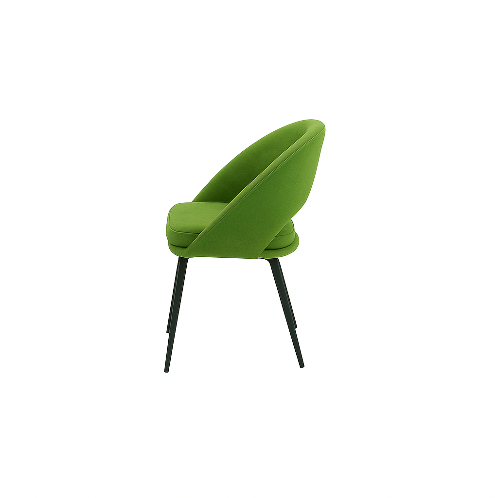 Scaun catifea GALBENA | model LAVA