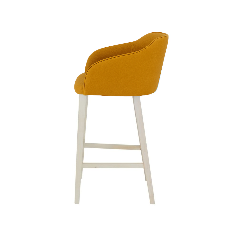 Scaun bar piele naturala MARO | model CROCO