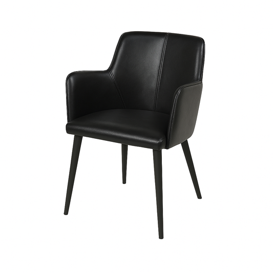 Scaun piele NEAGRA | model RESI
